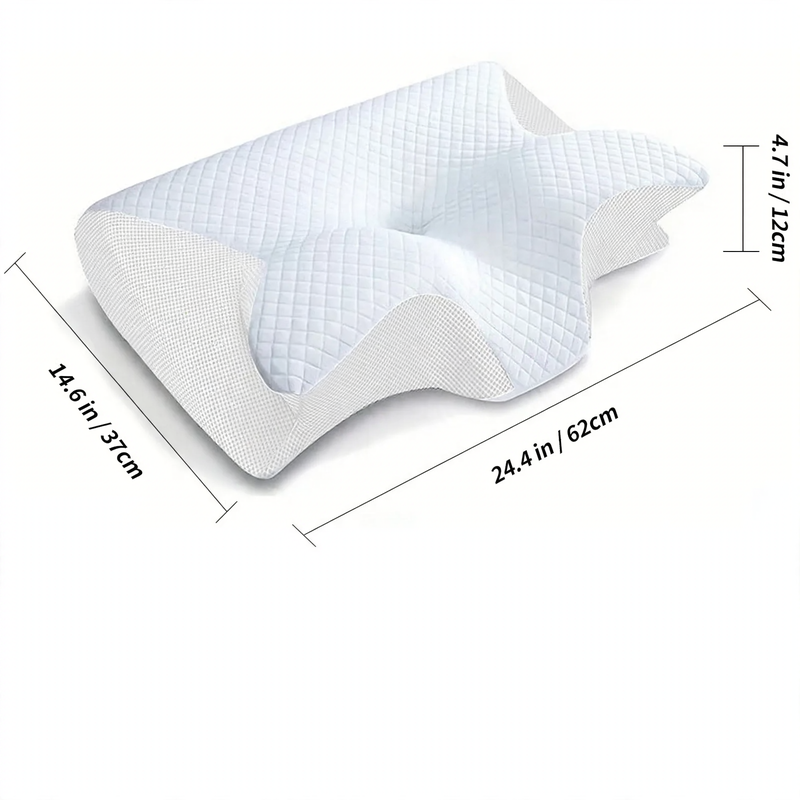 Memory foam neck support pillow