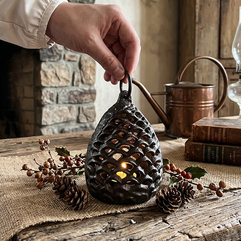 Cast iron candle holder, various designs