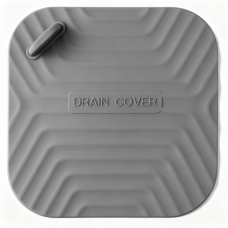 Silicone floor drain seal, odor-reducing