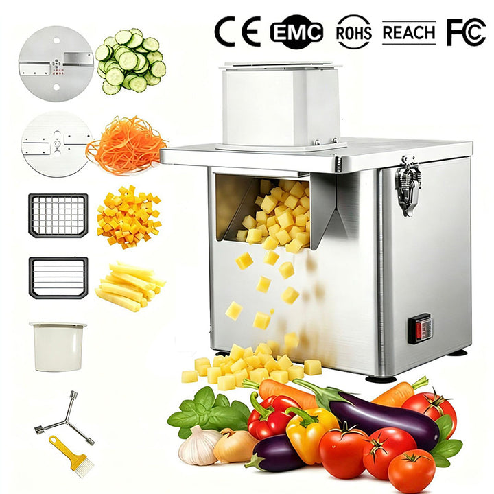 Electric vegetable cutting and slicing machine