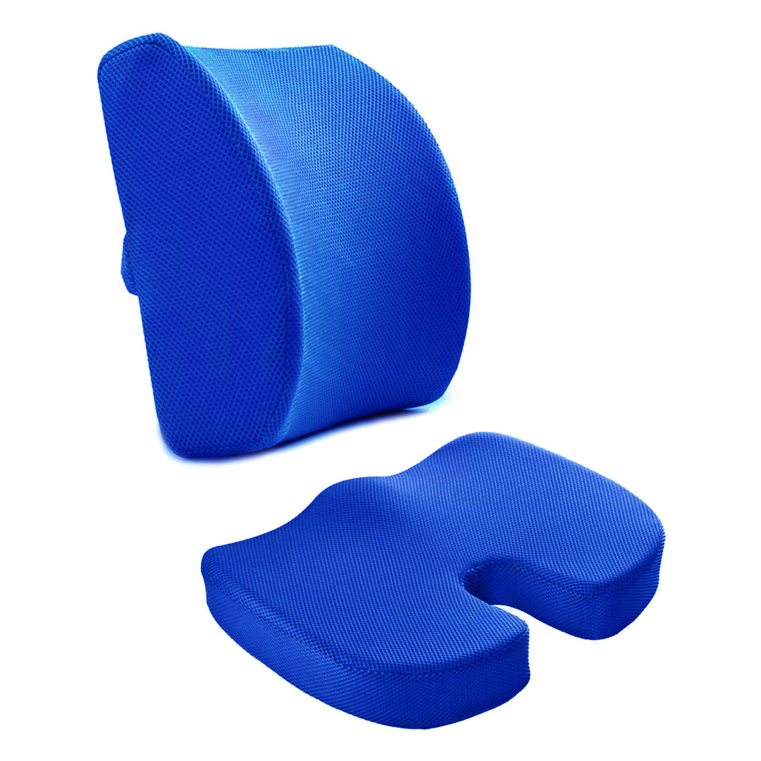 Gel seat cushion with memory foam, 45×36×7 cm