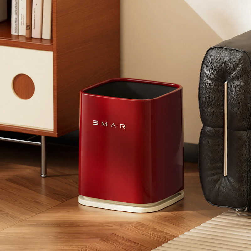 Double waste bin with wheels, 12 L