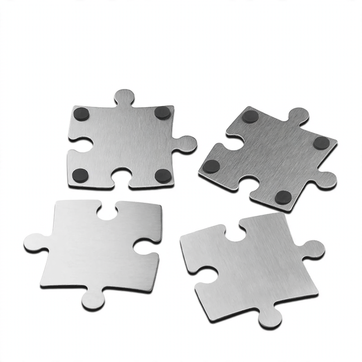 Stainless Steel Coaster, Puzzle Design