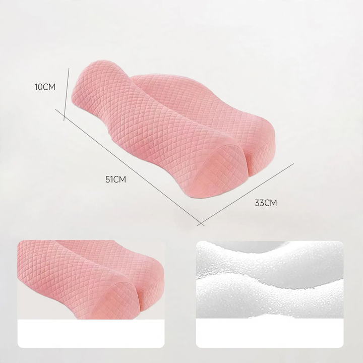 Memory foam neck support pillow with heating function
