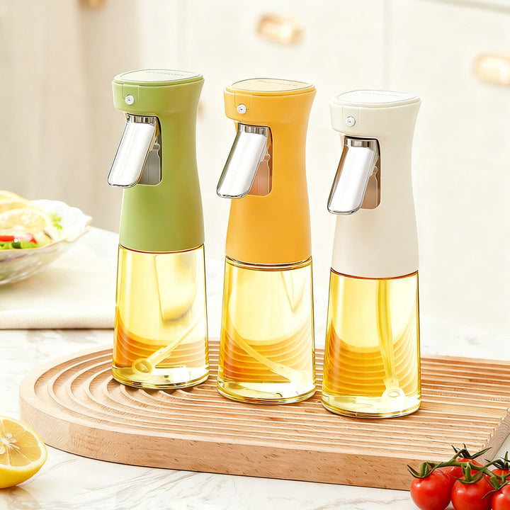 Glass oil sprayer with pump spray