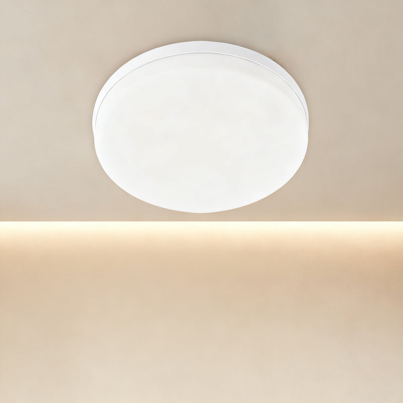 LED ceiling light round, modern, for damp rooms