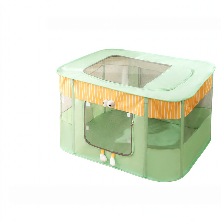 Cat nest with litter box and ventilation