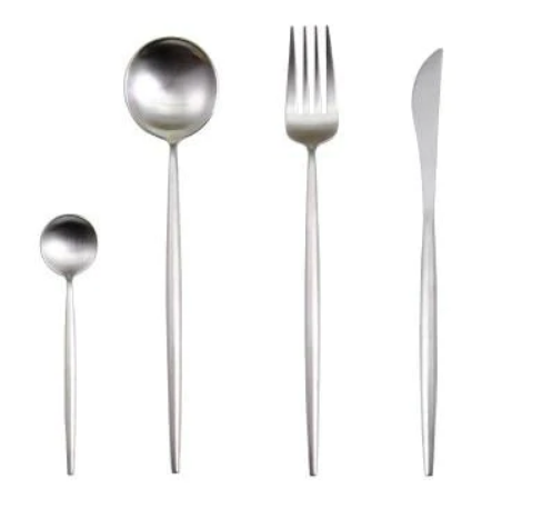 Luxury 24-Piece Gold-Silver Cutlery Set for Stylish Table Setting Noxord