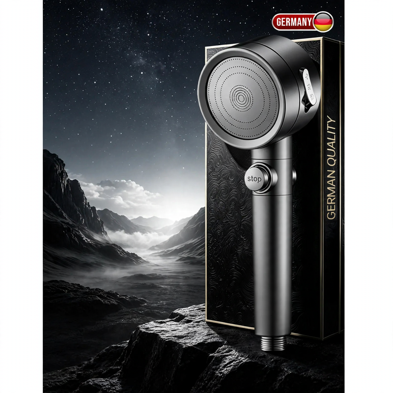 High-pressure shower head with turbo function