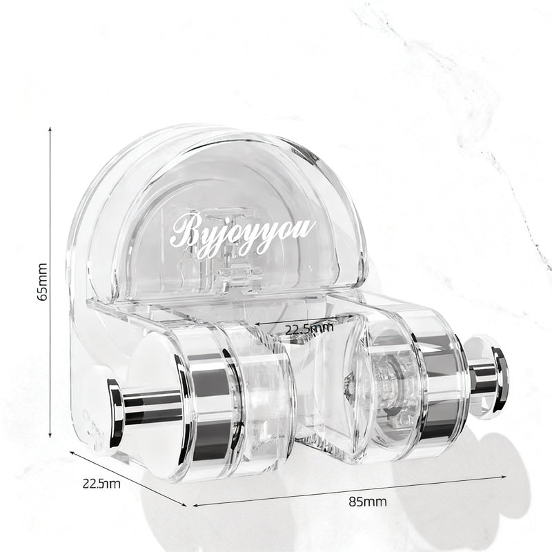 Shower head holder with suction cup, adjustable