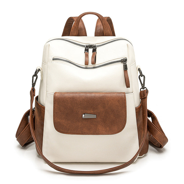 Women’s backpack made of PU, large capacity