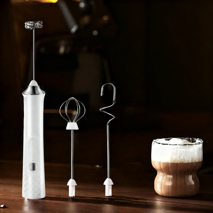 Electric milk frother, USB-C, multiple functions