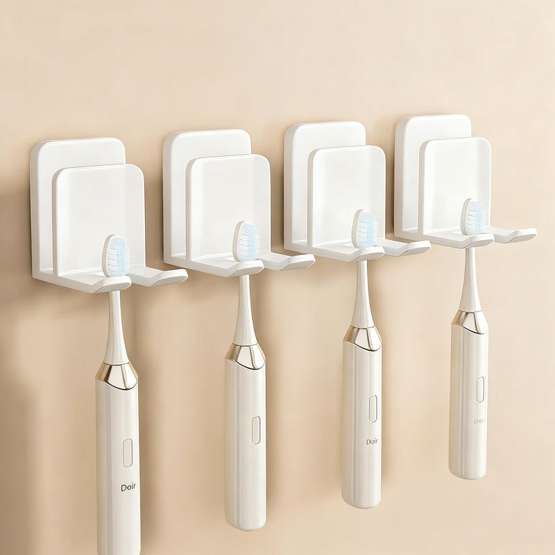 Toothbrush holder with lid, ABS, wall-mounted