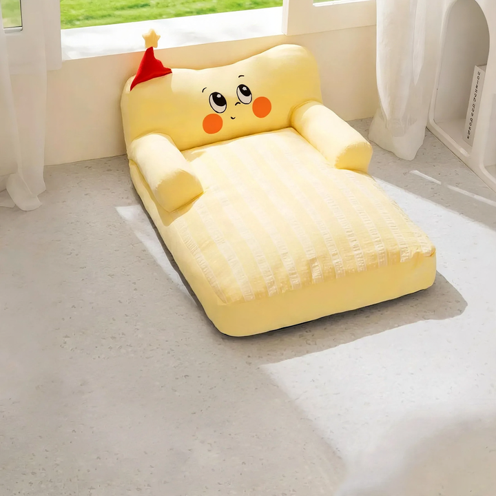 Cooling pet bed with backrest