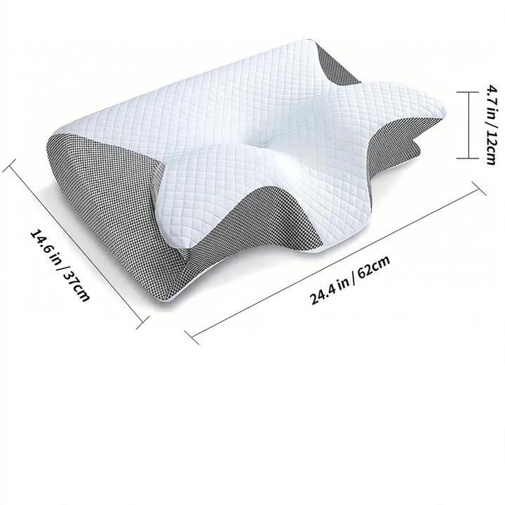 Memory foam neck support pillow