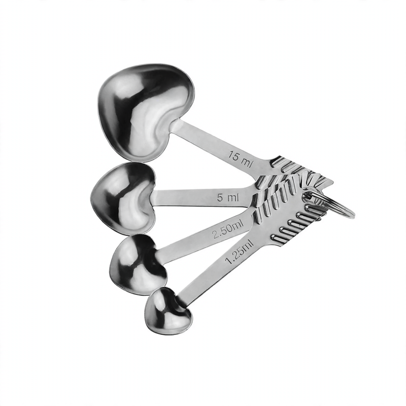 Stainless Steel Measuring Spoon Heart Shape
