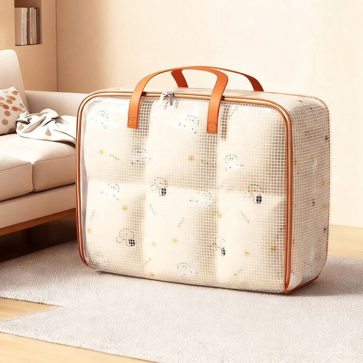 Storage bag for duvets and clothing