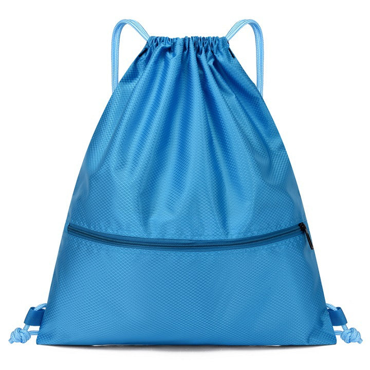 Sporty backpack with drawstring, waterproof