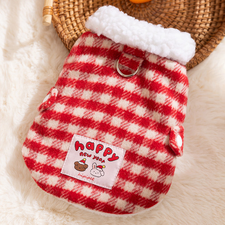Padded pet vest with harness