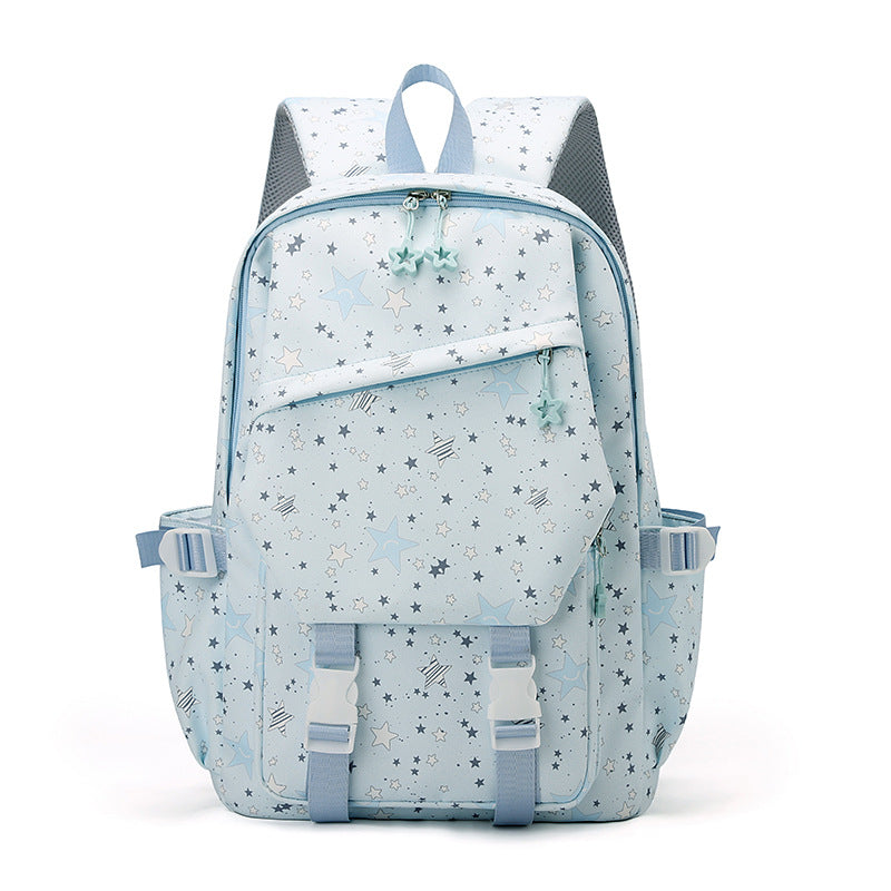 Large backpack made of polyester, breathable