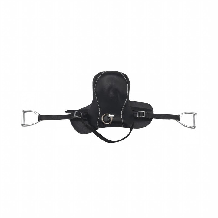 Leather saddle for toy horses