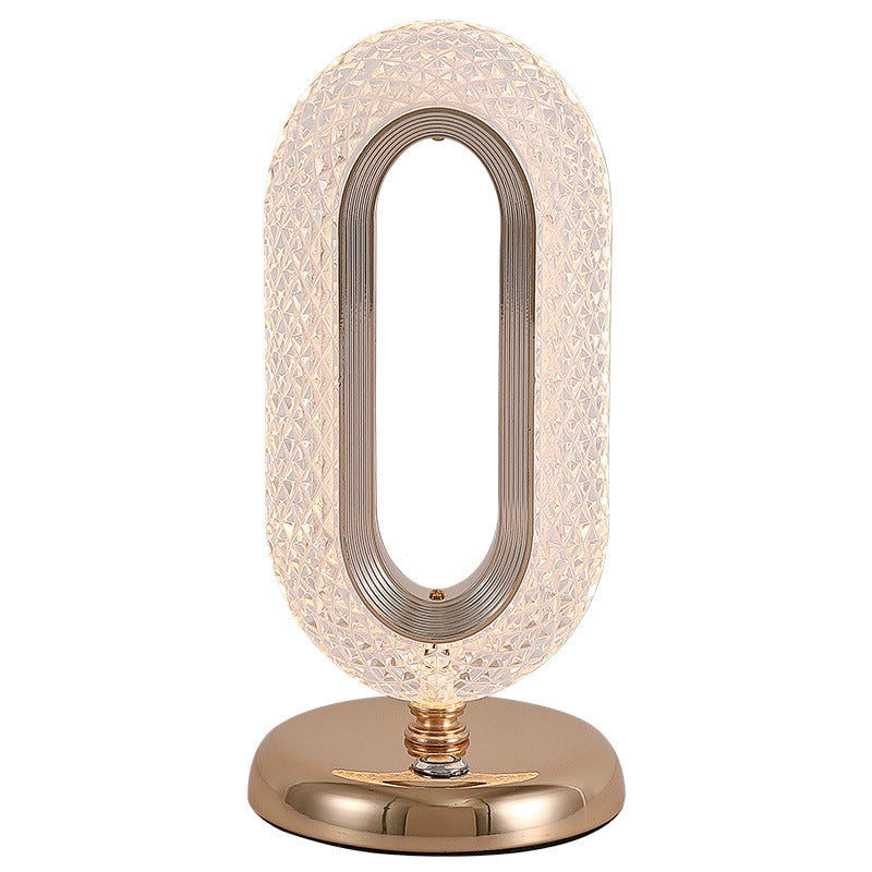 Lava table lamp with touch control, rechargeable