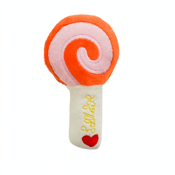 Plush lollipop toy for cats with sound