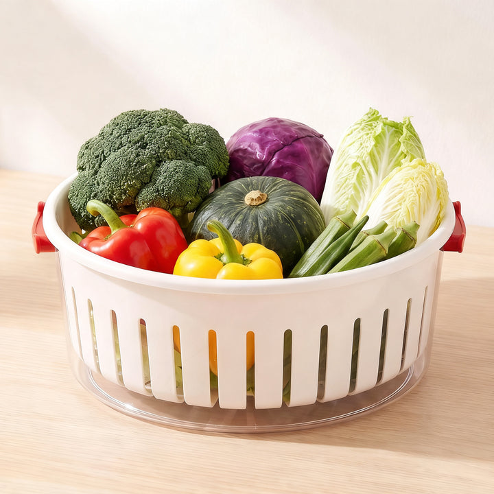Vegetable washing sieve, two-piece, removable