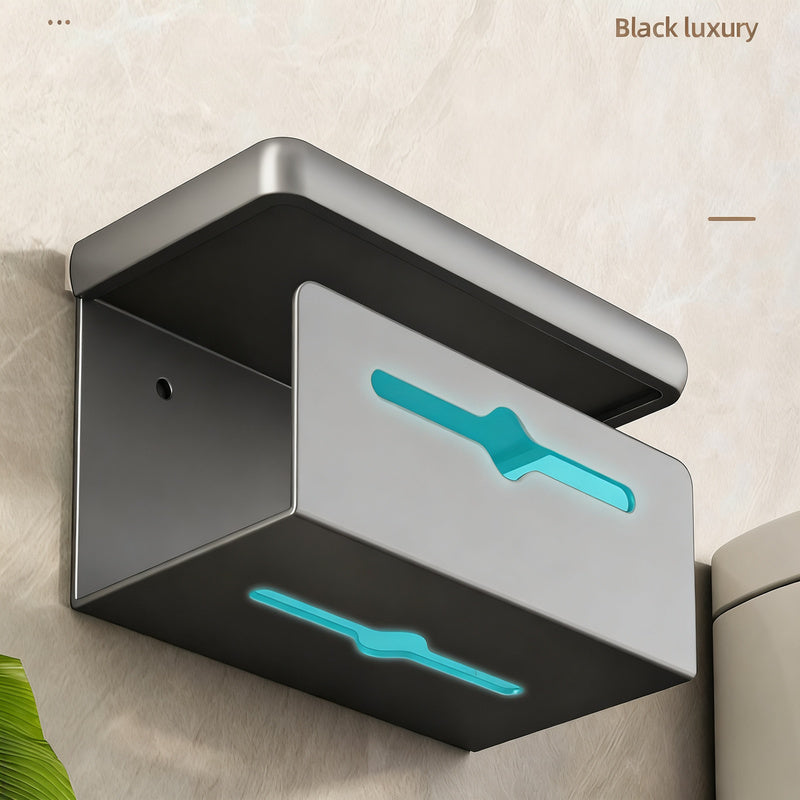 Wall-mounted paper towel holder made of aluminum