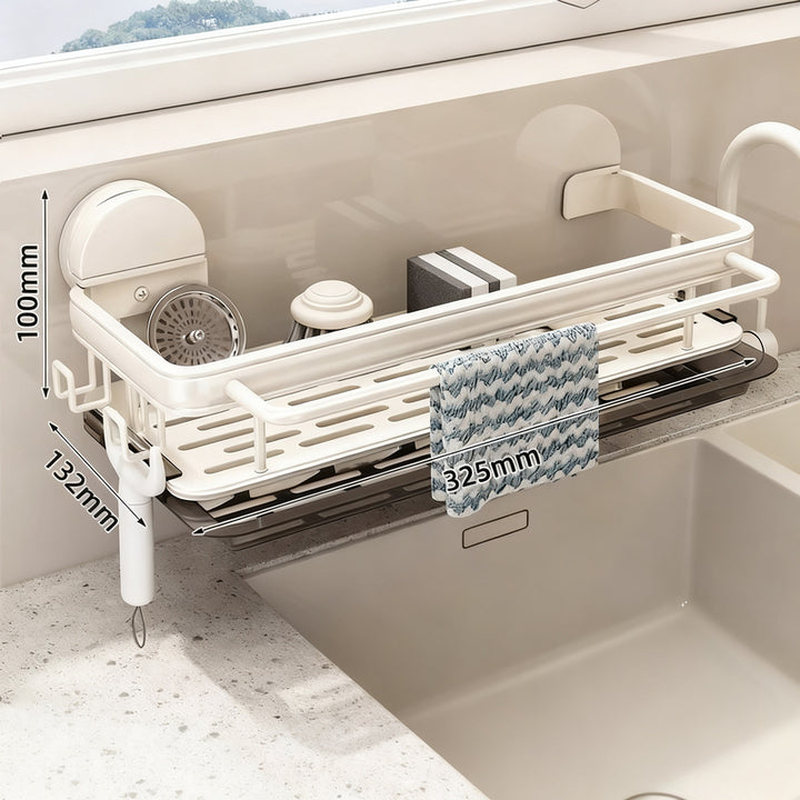 Suction Cup Draining Rack Kitchen, Aluminum