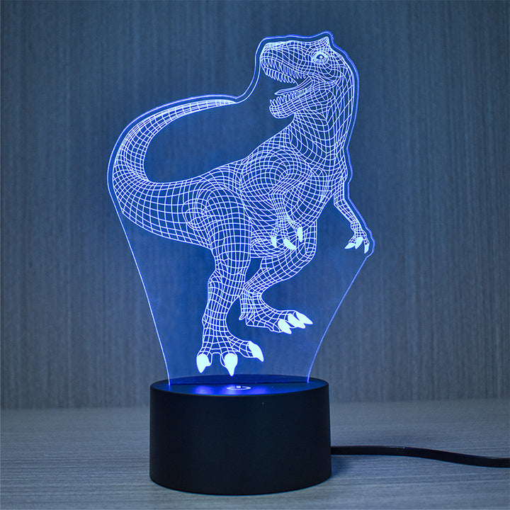3D night light made of acrylic with 7 colors, USB operation