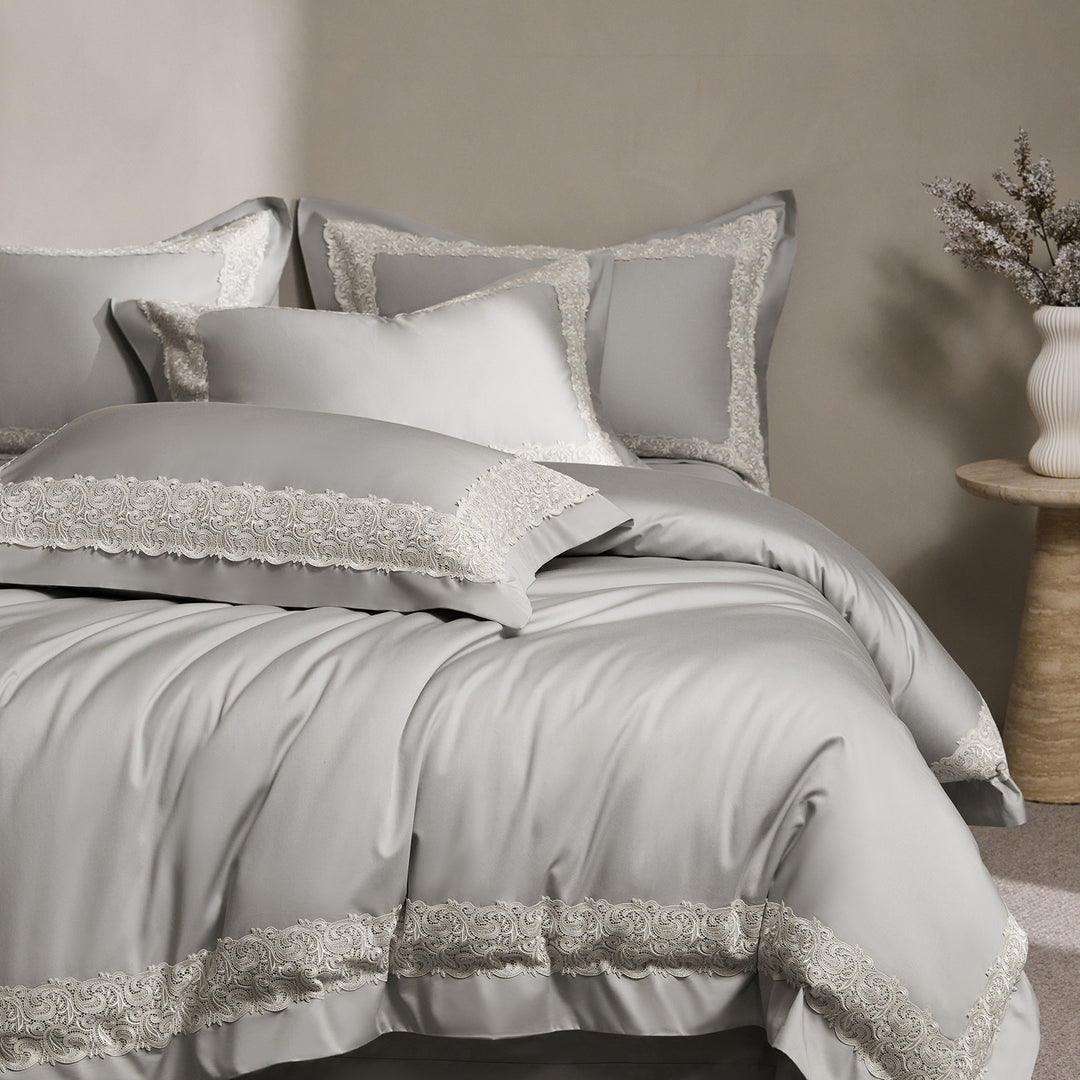 Cotton bedding set, 4-piece, elegant