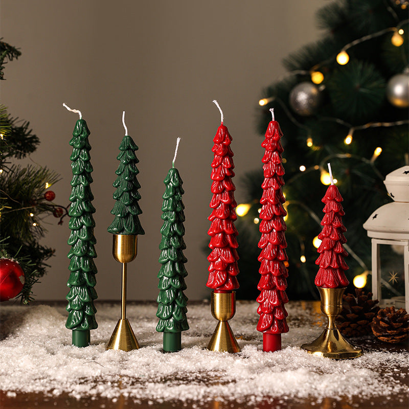 Christmas tree scented candle, soy blend, hand made