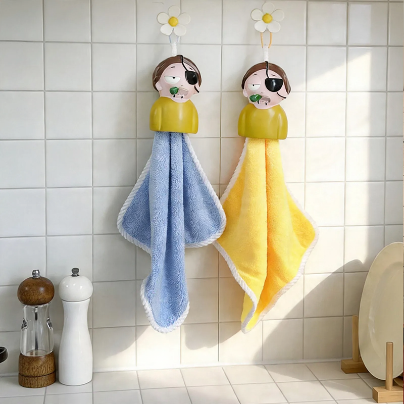 Cartoon towel made of coral fleece, super absorbent