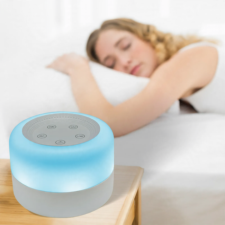 LED night light with white noise and timer