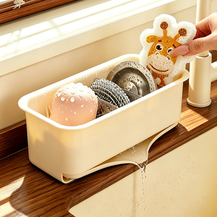 Kitchen drying rack with drip tray, wall mountable