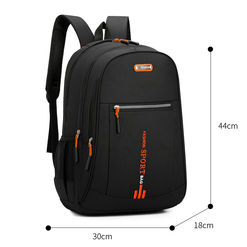Nylon backpack with anti-theft protection, large capacity