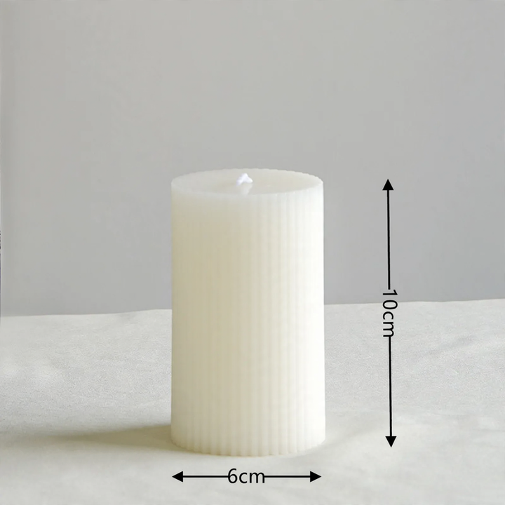 Scented candle, cylinder, handcrafted