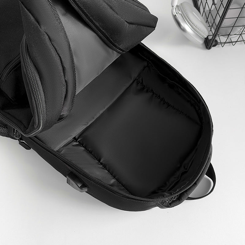 Travel backpack, 36–55 L, striped pattern