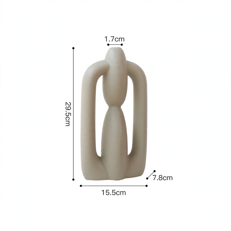 Ceramic flower vase, European style