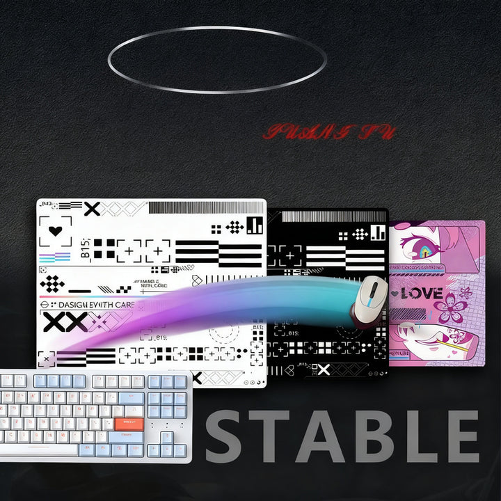 Tempered glass cushion for gaming mouse