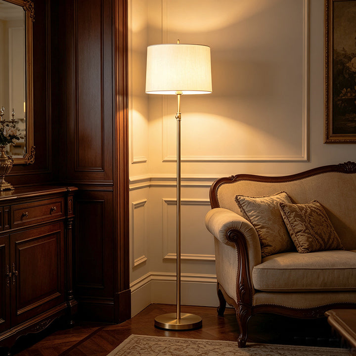 Floor lamp, copper, LED, 12W