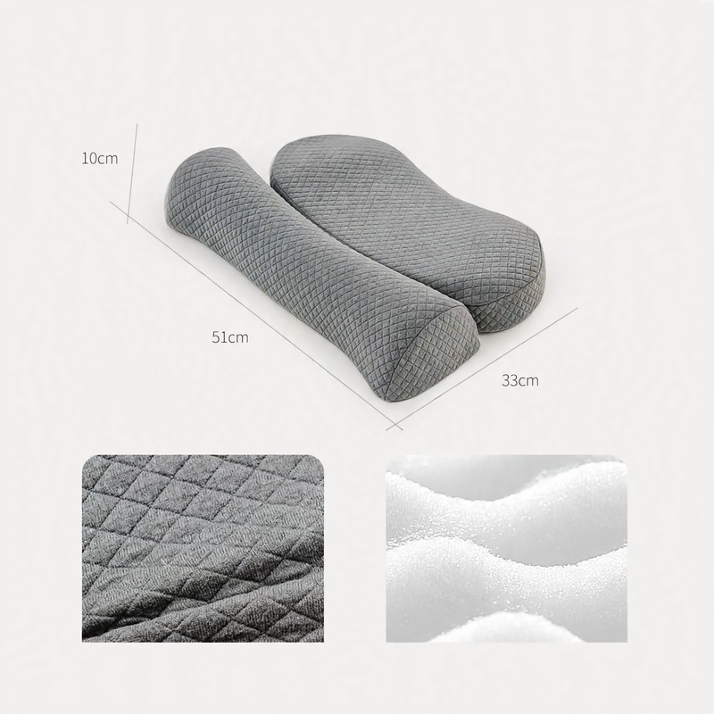 Memory foam neck support pillow, removable