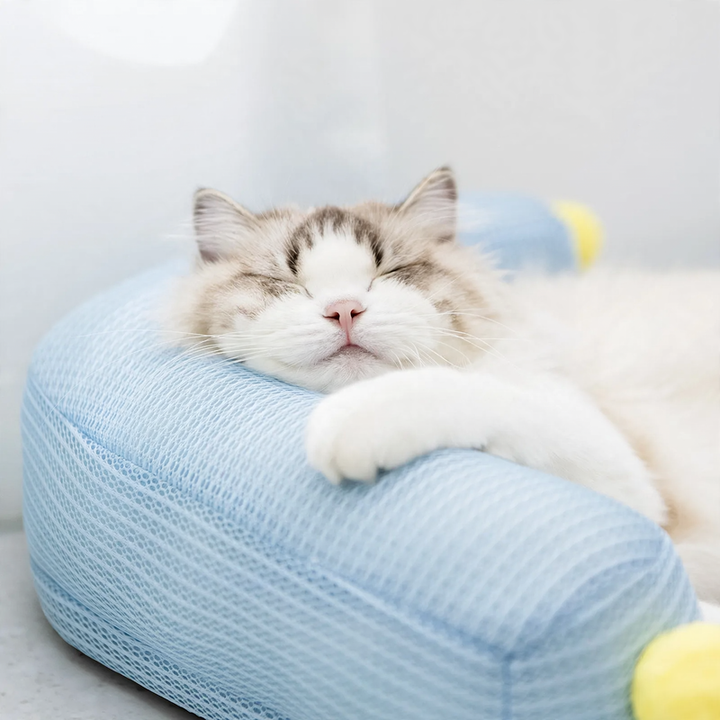 Cool bed for cats and dogs, L-shape