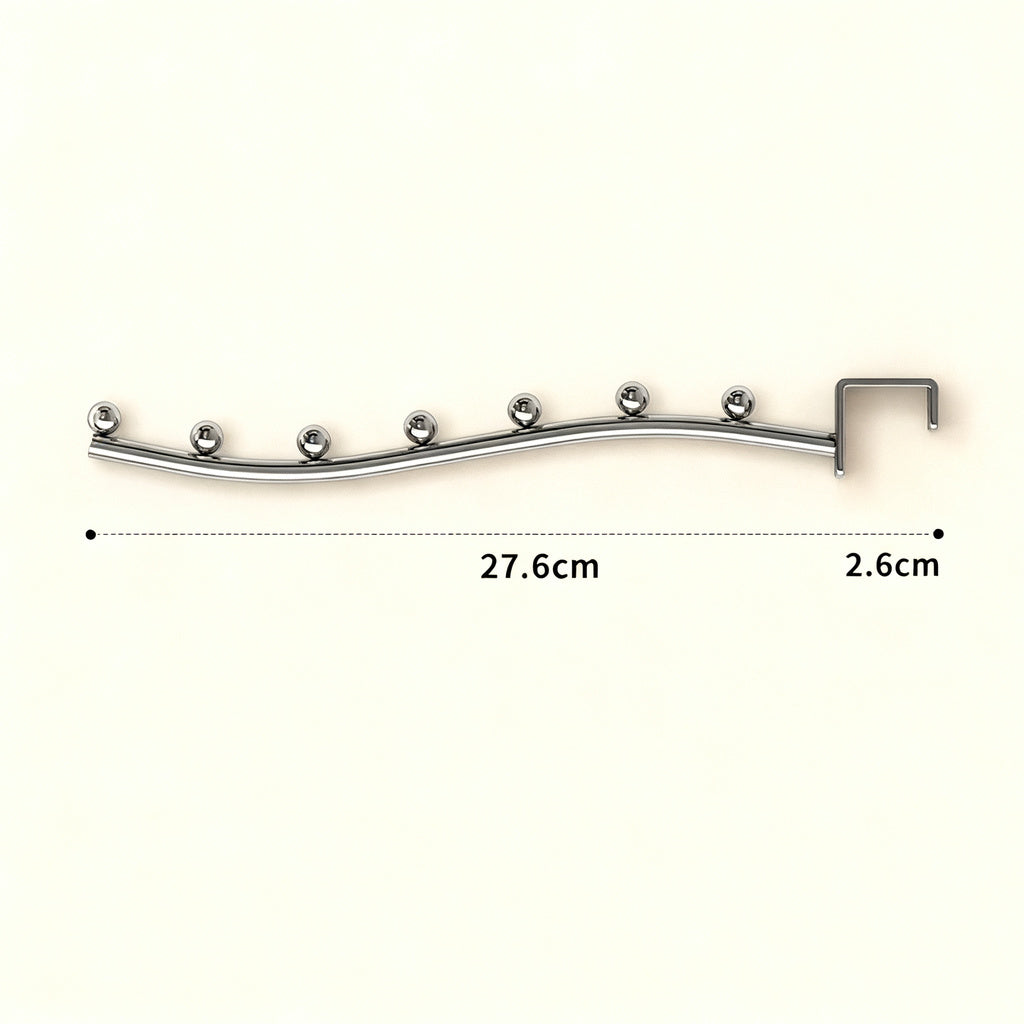 Wall hooks for clothing, stainless steel, multiple