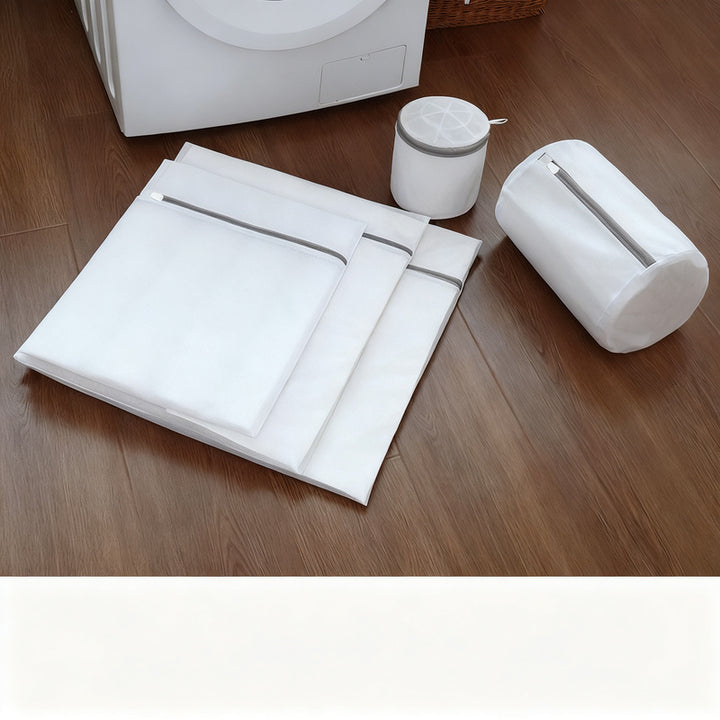 Washing bag made of polyester, gray, different sizes