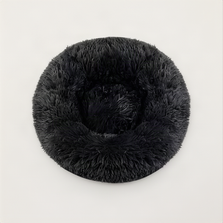 Fluffy cat bed, round, warming