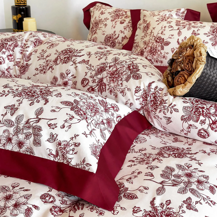 Wedding Bedding Set, Long Staple Cotton, Embroidered
