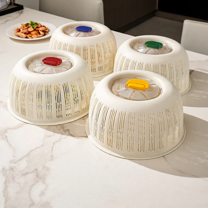 PP food cover, stackable, in multiple colors