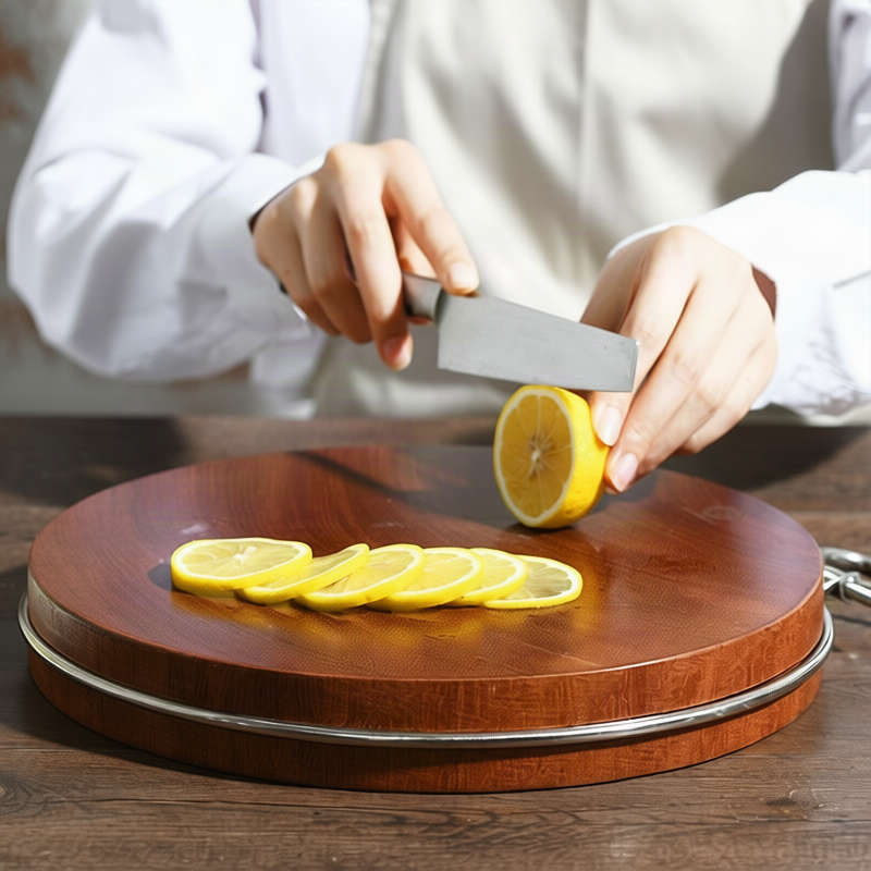 Bamboo cutting board, double-sided, non-slip